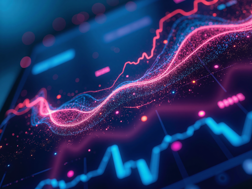 AI销售渠道引擎界面展示，显示数据分析图表和智能推荐功能，深色主题背景，蓝色和紫色高亮元素